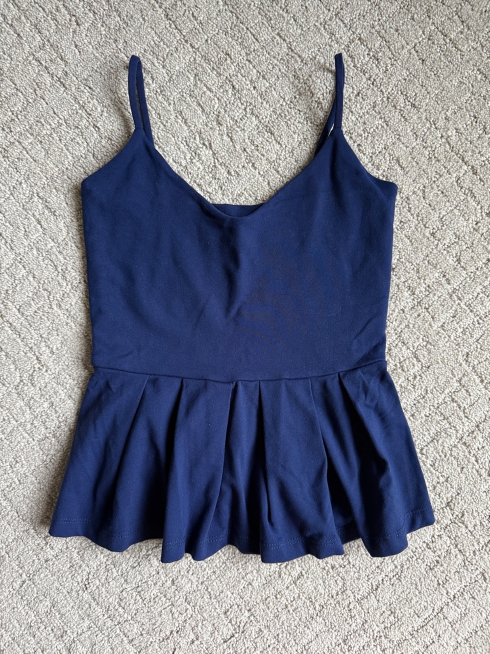 Susana Monaco Navy Peplum Camisole